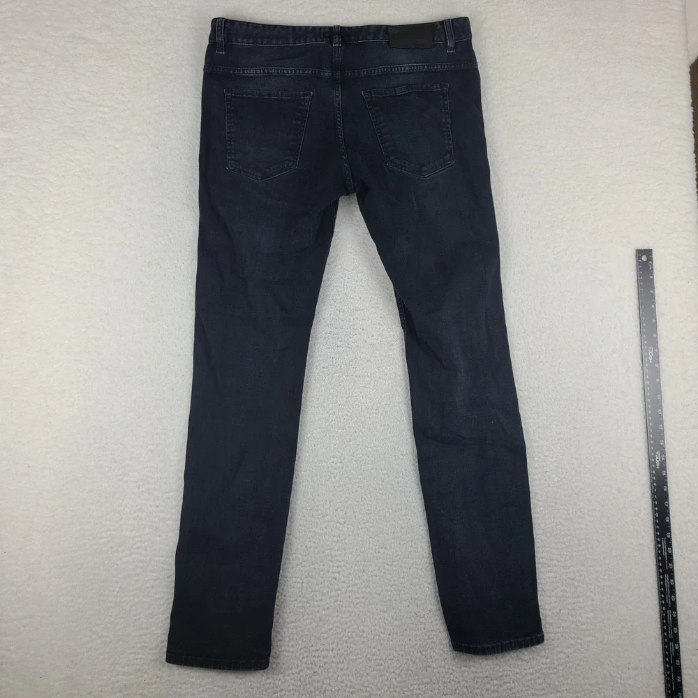 Hugo Boss Jeans Mens 34x33 Blue Delaware Slim Fit Dark Wash Denim